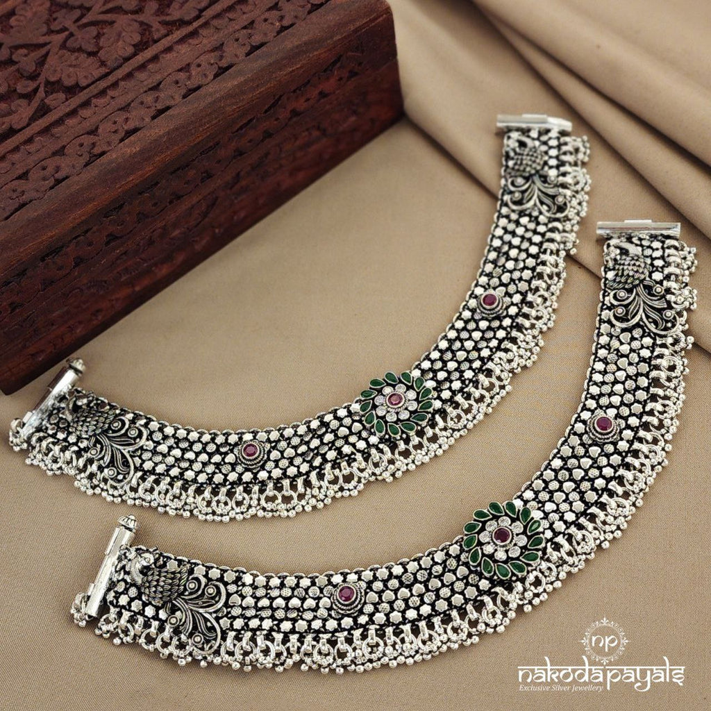 Peacock Bridal Anklet (A5089)