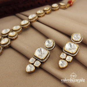 Double layered Moissanite Long Neckpiece (Gn1129)