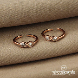 Bow Rosegold Toe Ring (T3080)