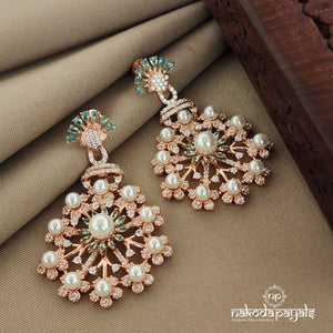 Floral Gorgeous Rosegold Earring (St2405)