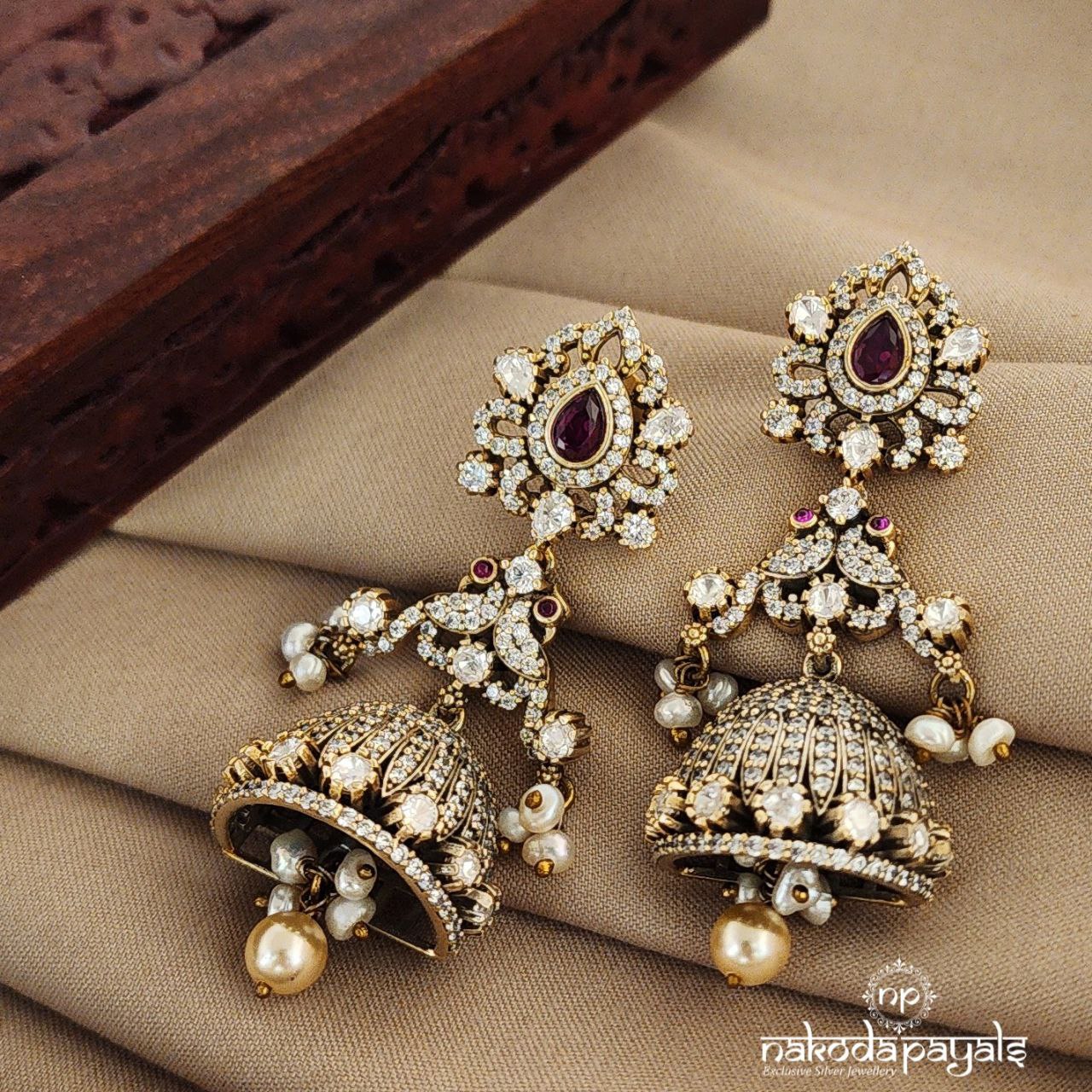 Gorgeous Moissanite Half Jhumka (Ge7356)