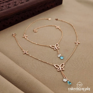 Butterfly Rosegold Anklet (A5099)