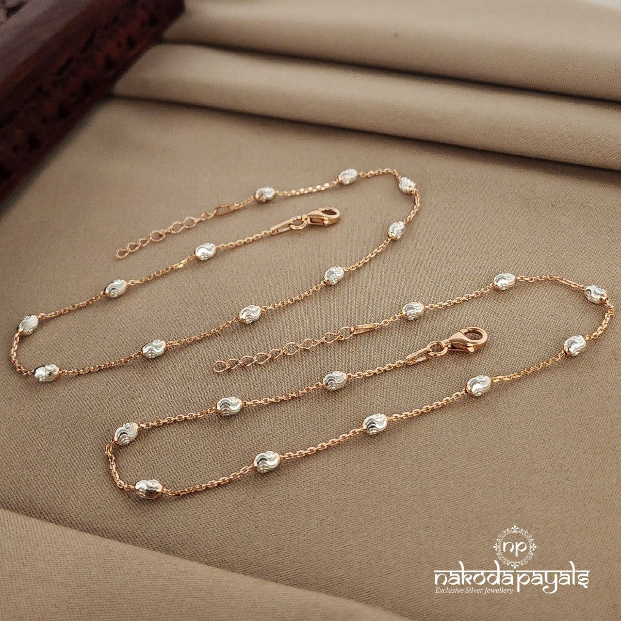 Simple Rosegold Anklet (A5106)