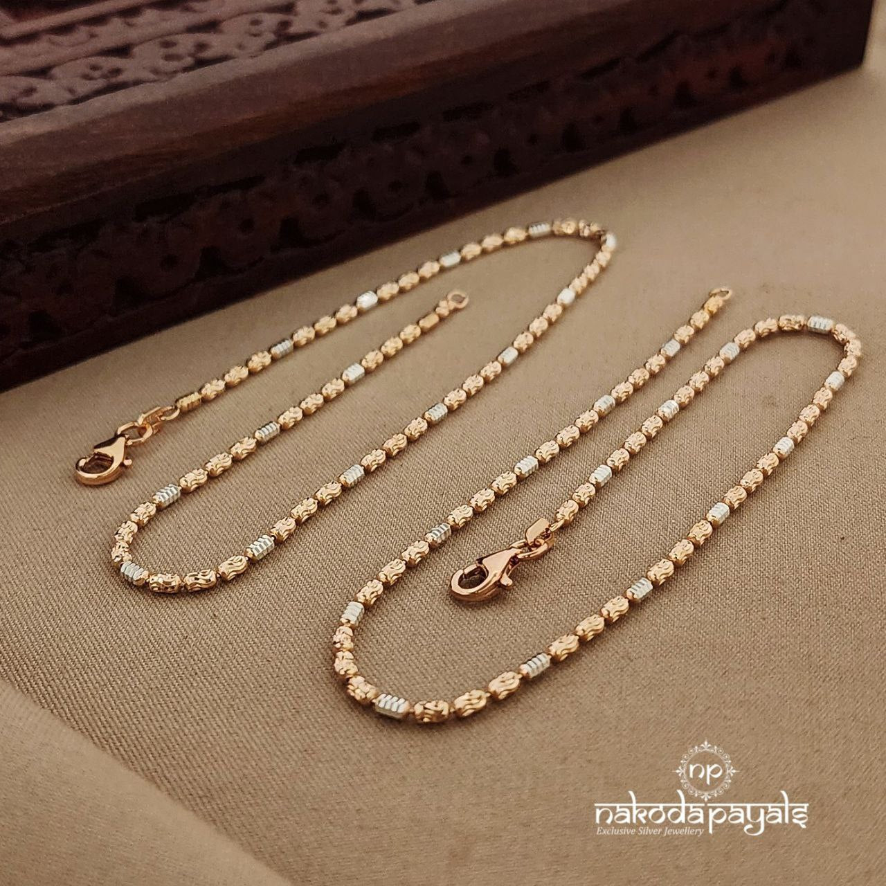 Simple Rosegold Anklet (A5093)