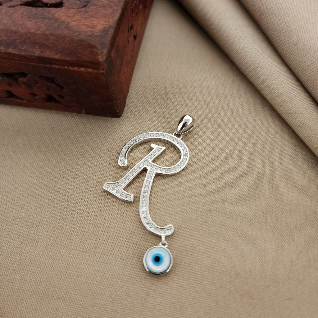 Evil eye Alphabet R Pendant (P2210)