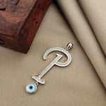 Evil eye Alphabet P Pendant (P2213)