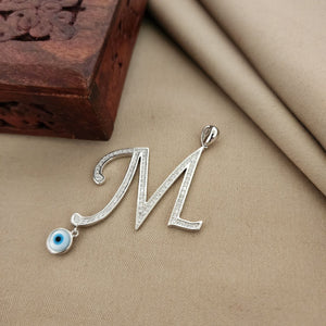 Evil eye Alphabet M Pendant (P2220)