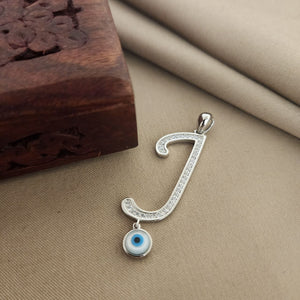 Evil eye Alphabet J Pendant (P2229)