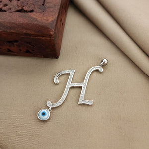 Evil eye Alphabet H Pendant (P2233)