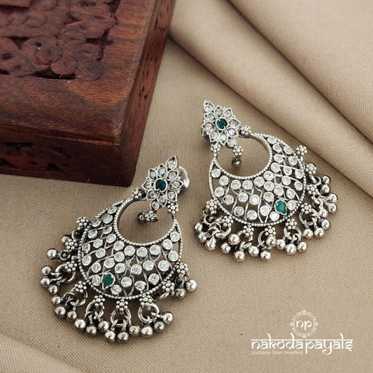 Gorgeous Greeny Chandbali (C7591)