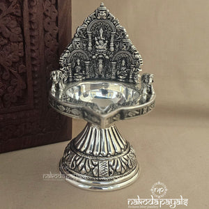 Temple Worked Kamakshi Deepam Single (Aa1099)