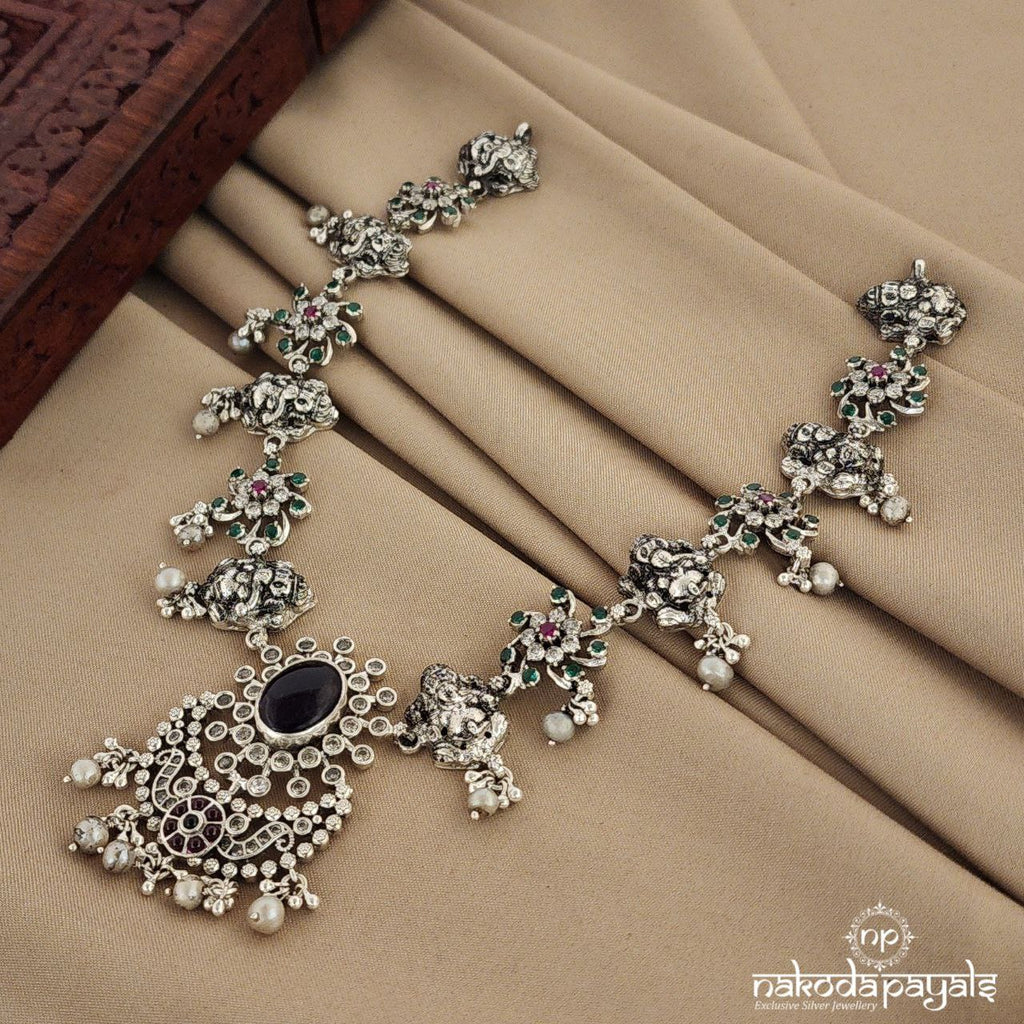 Ganesha Gorgeous Short Neckpiece (N9363)