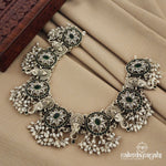 Greeny Ganesha Guttapusalu Short Neckpiece (N9368)