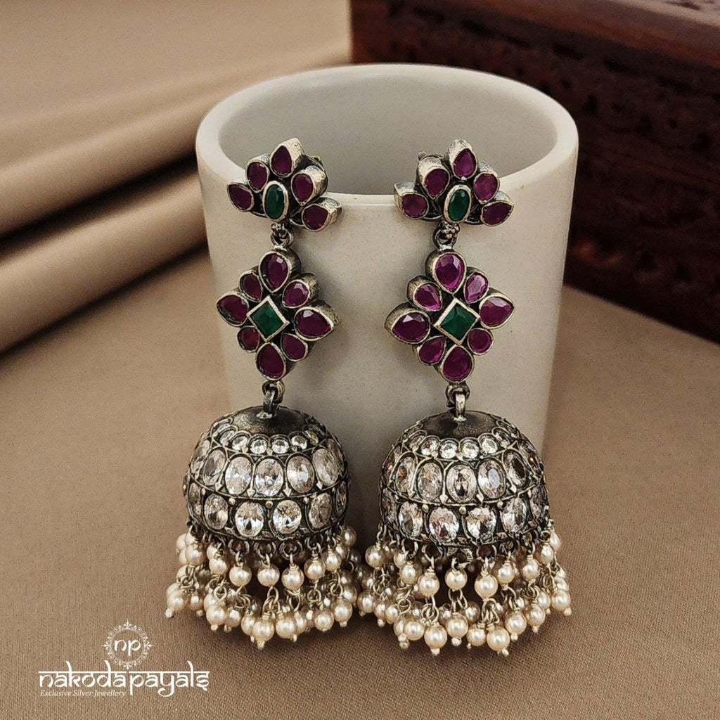 Floral Guttapusalu Jhumka (J5497)