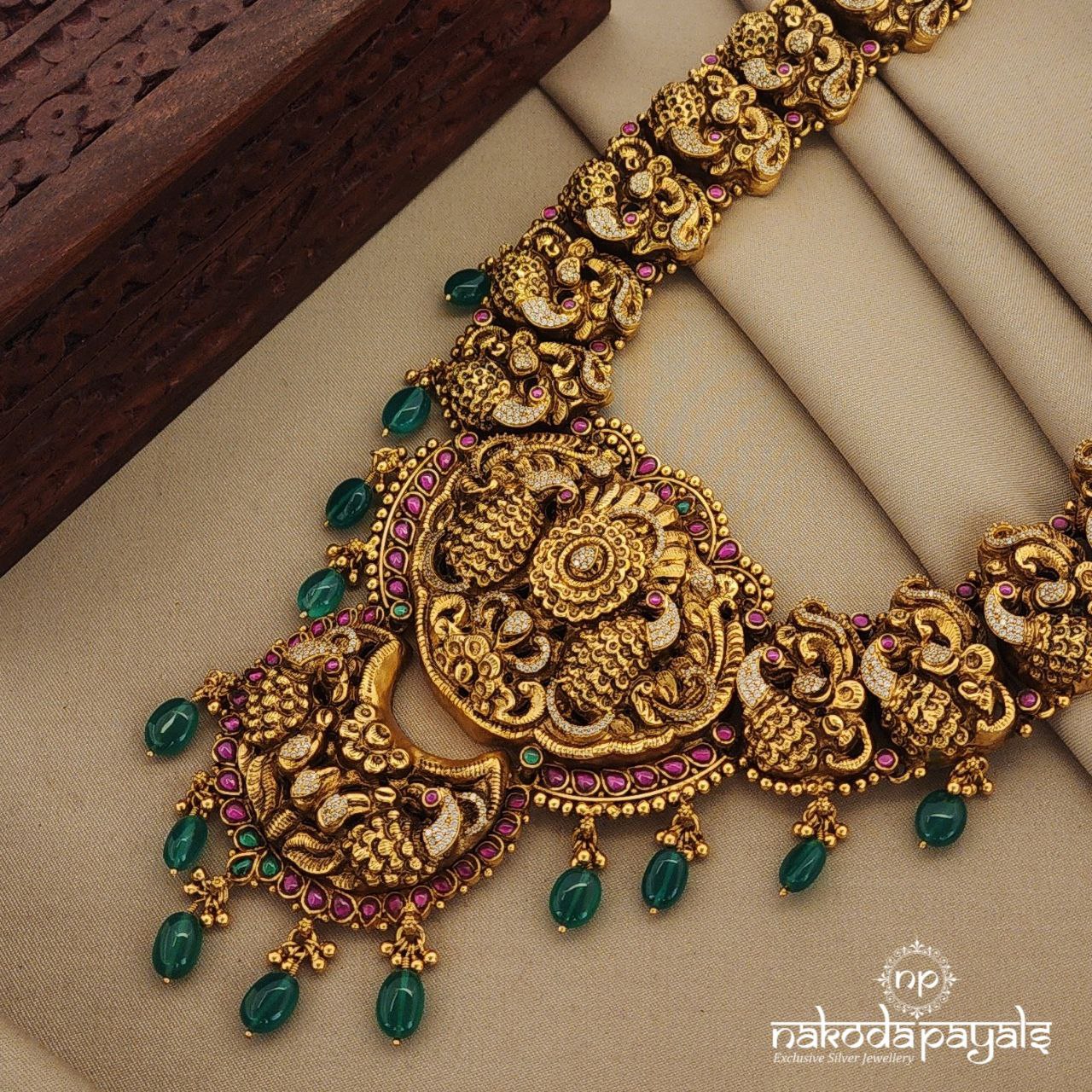 Marvelous Peacock Long Neckpiece (Gn1202)