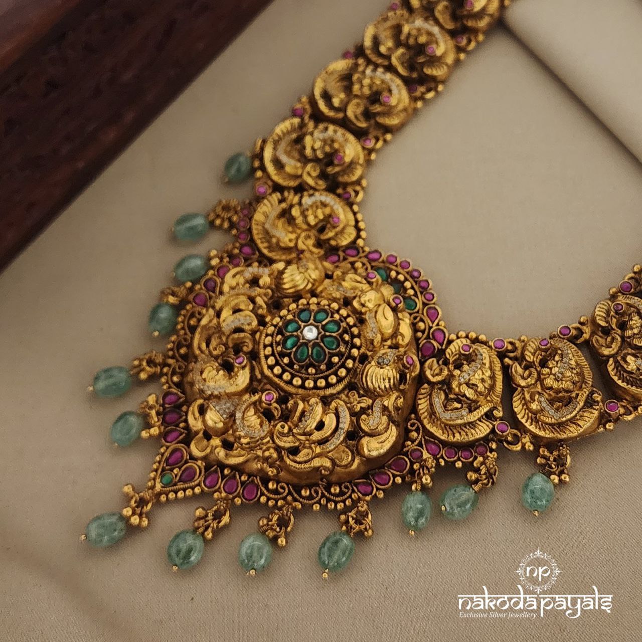 Gorgeous Peacock Long Neckpiece (Gn1194)