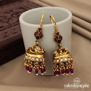 Kundan Jhumka with Hangings (Ge7406)