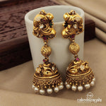 Peacock Kundan Jhumka (Ge7417)