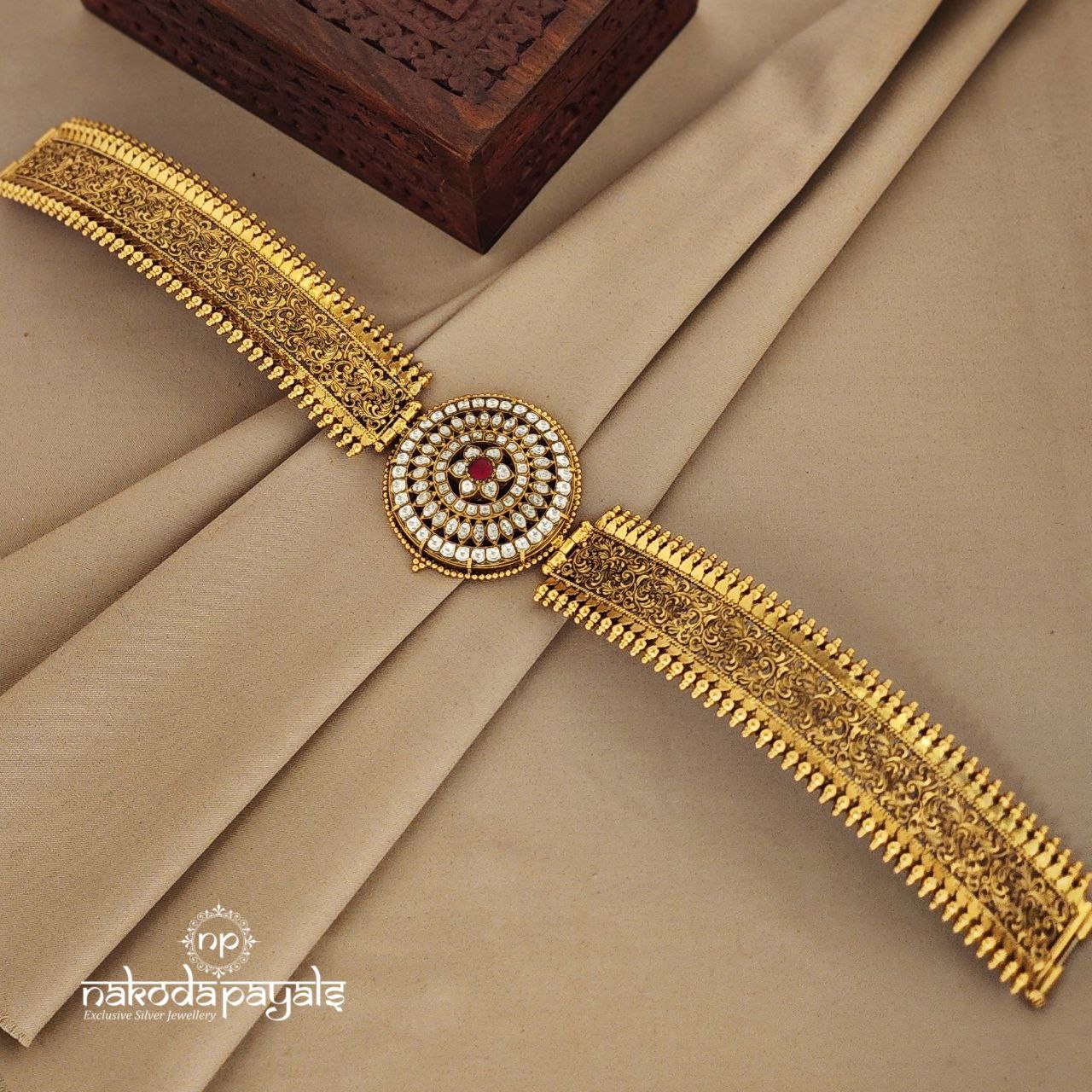 Floral Kundan Waist Belt (D0209)