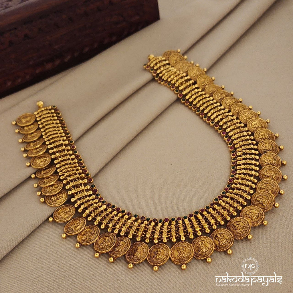 Lakshmi Coined Long Neckpiece (Gn1211)