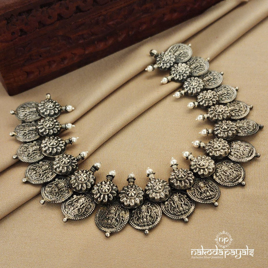 Lakshmi Coined Short neckpiece (N9409)