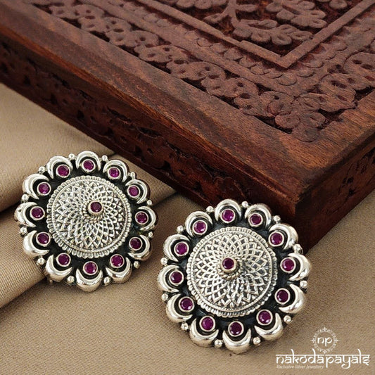 Circular Floral Studs (S9105)