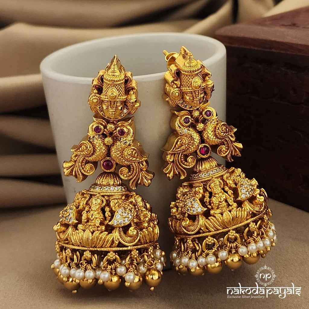 Venkateshwara with Lakshmi Jhumka (Ge7438)