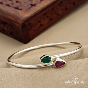 Ruby & Green Drop Flexible kada single (K4519)