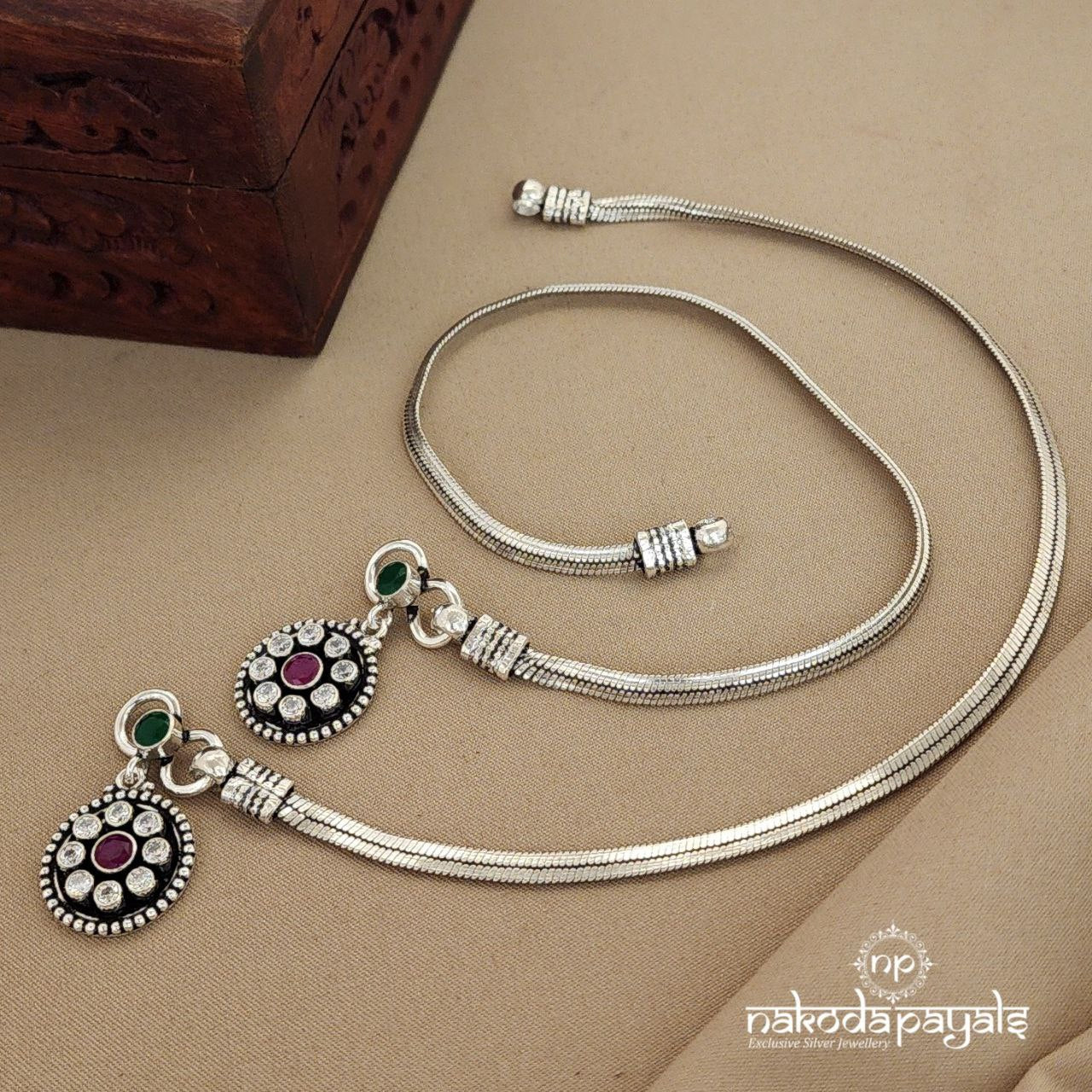 Circular Floral Anklet (A5139)