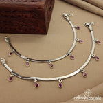 Ruby Drop Anklet (A5169)