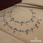 Multicolored Drop Anklet(A5190)