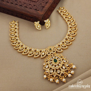 Mini Mango Gorgeous Short Neckpiece with Earrings (Gn1221)