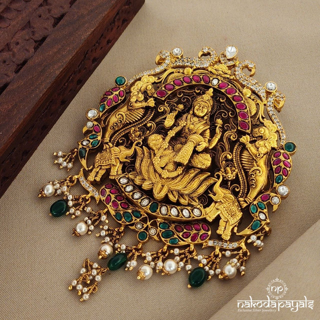 Gaja Lakshmi Kundan Pendant (Gp1676)