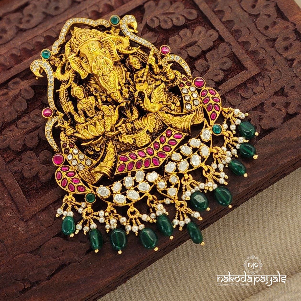 Lakshmi Ganesha Saraswati Pendant (Gp1675)