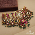 Gorgeous Floral Kundan-Moissanite Choker (Gn1231)