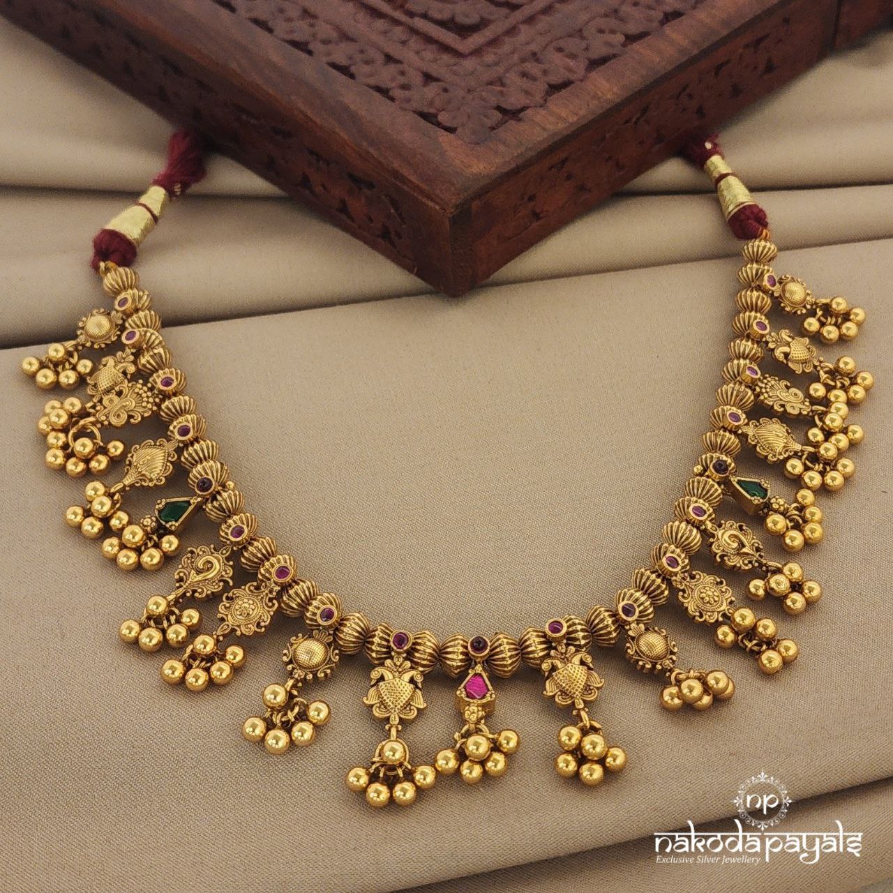 Saaj Kundan Short Neckpiece (Gn1233)