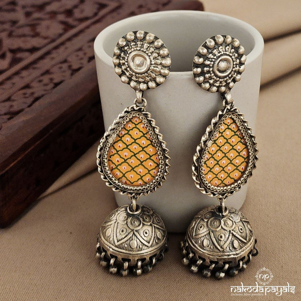 Floral Painted Jhumka (J5547)