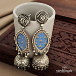 Blue Painted Jhumka (J5548)