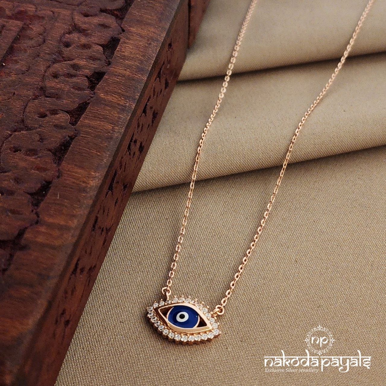 Evil eye Rosegold Neckpiece (St2481)