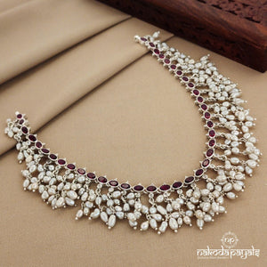 Redish Guttapusalu Short Neckpiece (N9470)