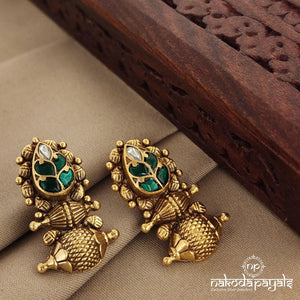 Drop Greeny Kundan Chandbali (Ge7456)