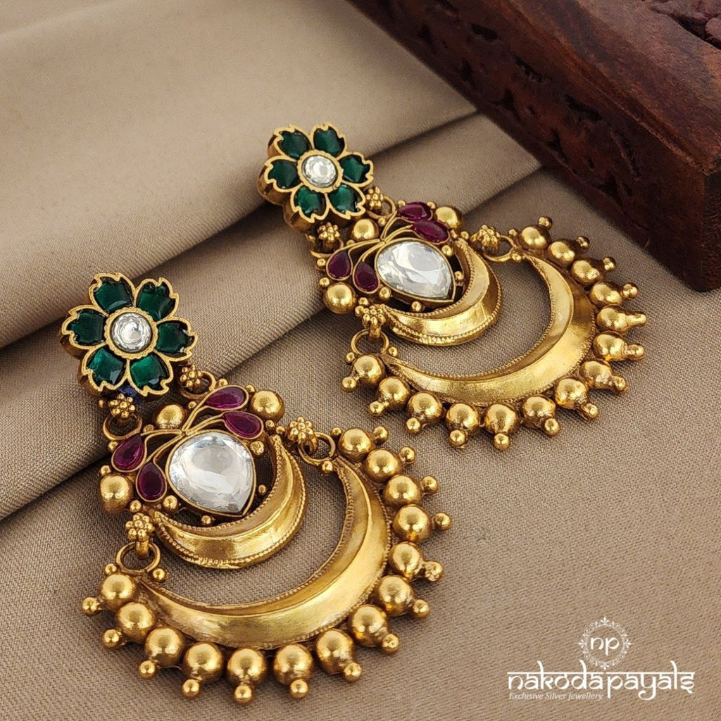 Greeny Kundan Chandbali (Ge7487)