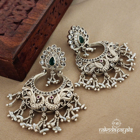Peacock Drop Chandbali (C7698)