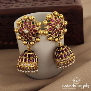 Floral Jhumka (Ge7527)