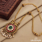 Kundan Floral Long Neckpiece (Gn1327)