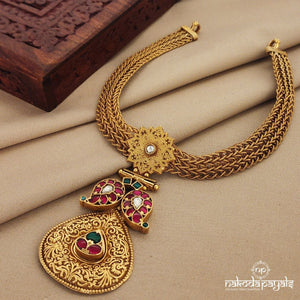 Drop with Mango Kundan Short Neckpiece (Gn1329)