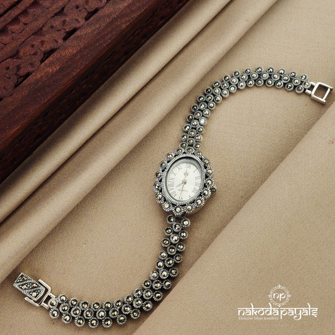 Oval Marcasite Watch (W0145)