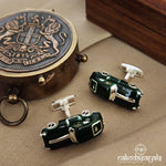 Green Car Cufflinks (CF0169)