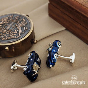 Blue Car Cufflinks (CF0170)