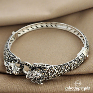 Jaguar Marcasite Openable Kada single (K4613)